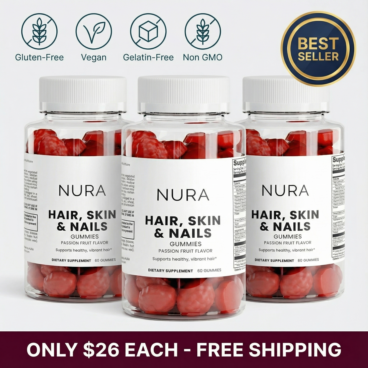 Hair, Skin & Nails Gummies